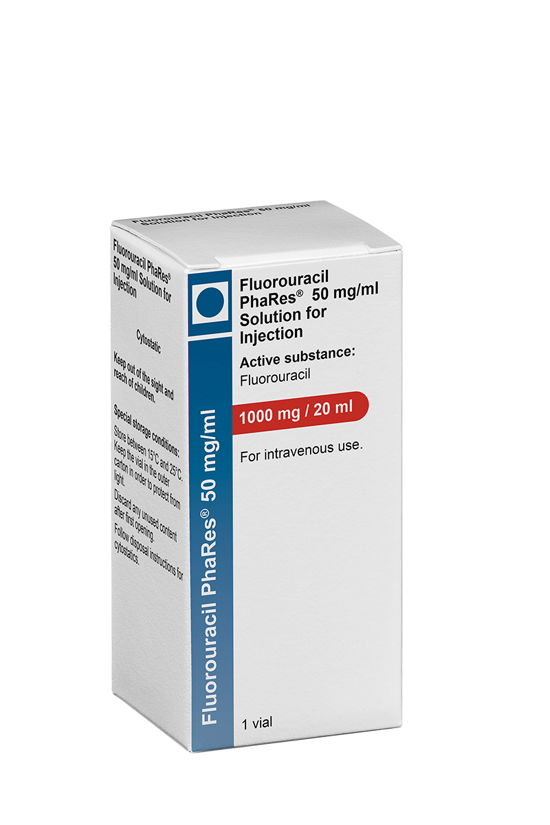 Produktverpackung Fluorouracil PhaRes